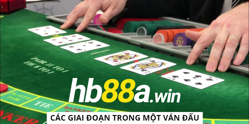 Luật chơi Baccarat gồm 4 vòng chơi